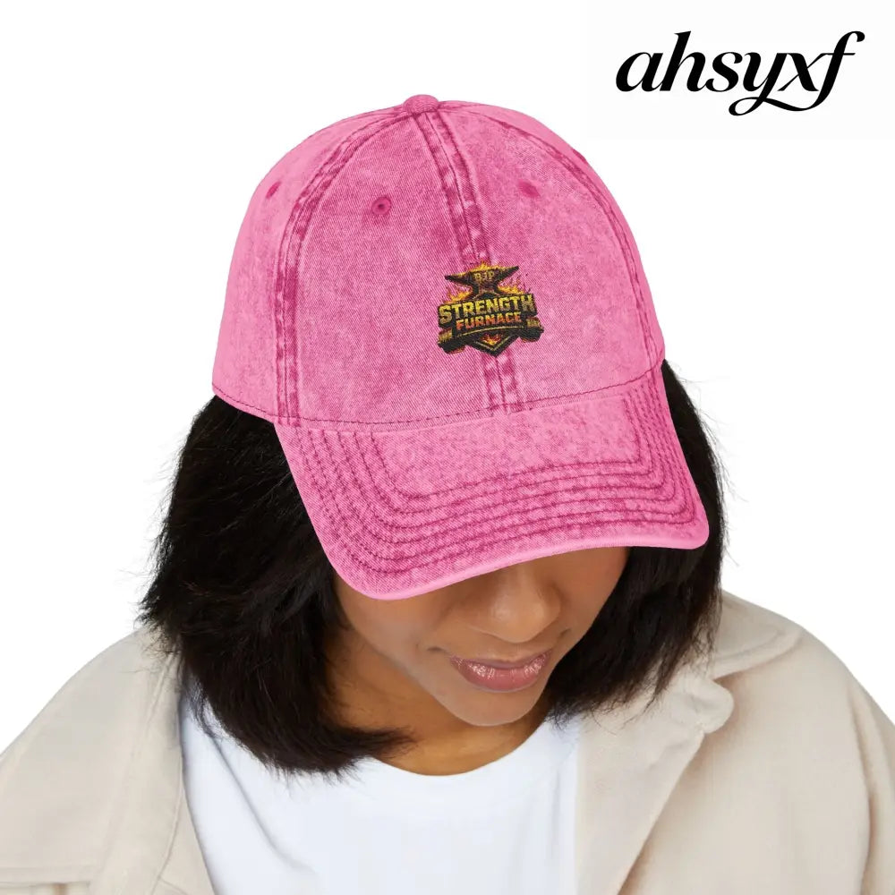 Vintage Embroidered Cap - Hats