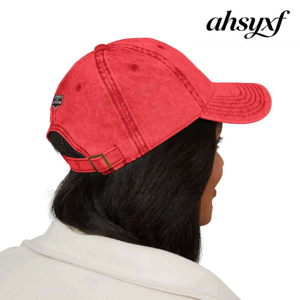 Vintage Embroidered Cap - Hats