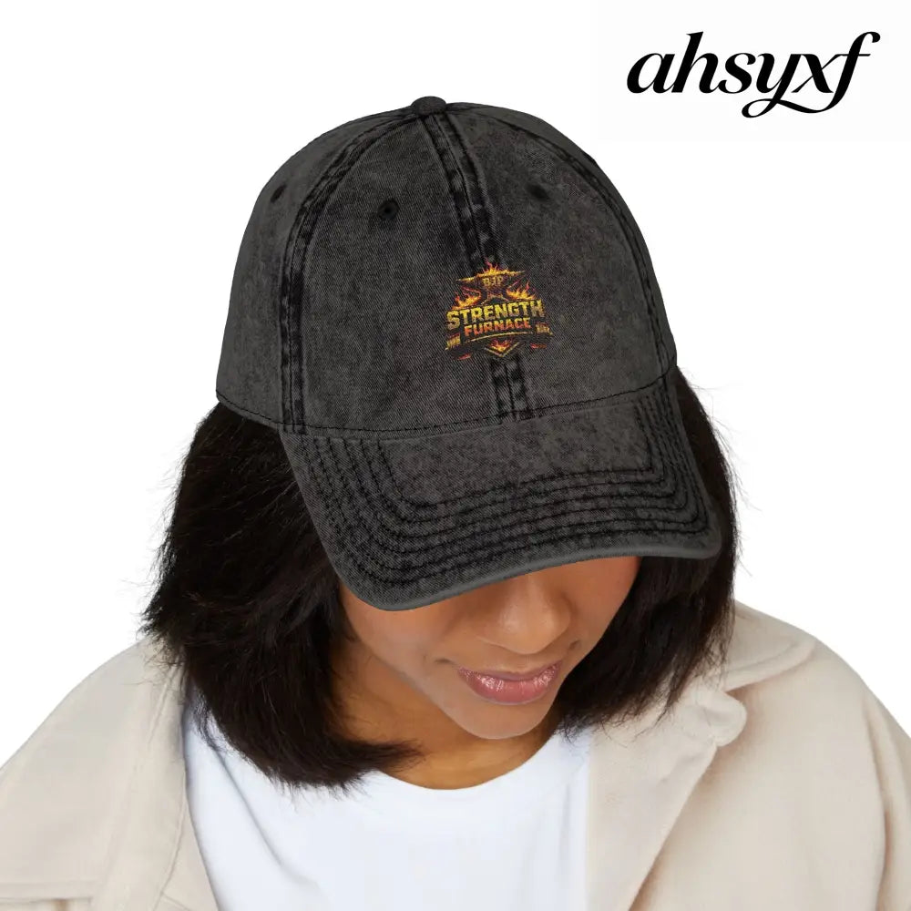 Vintage Embroidered Cap - Hats