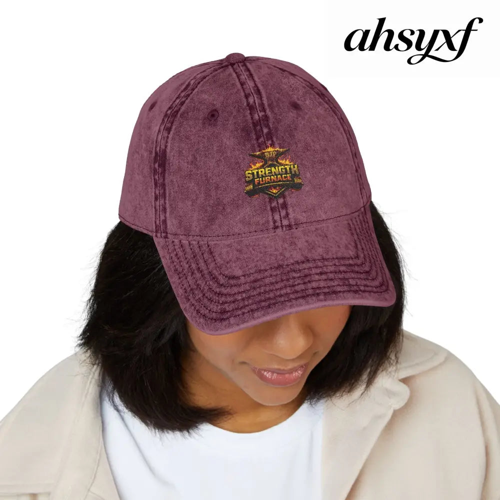 Vintage Embroidered Cap - Hats