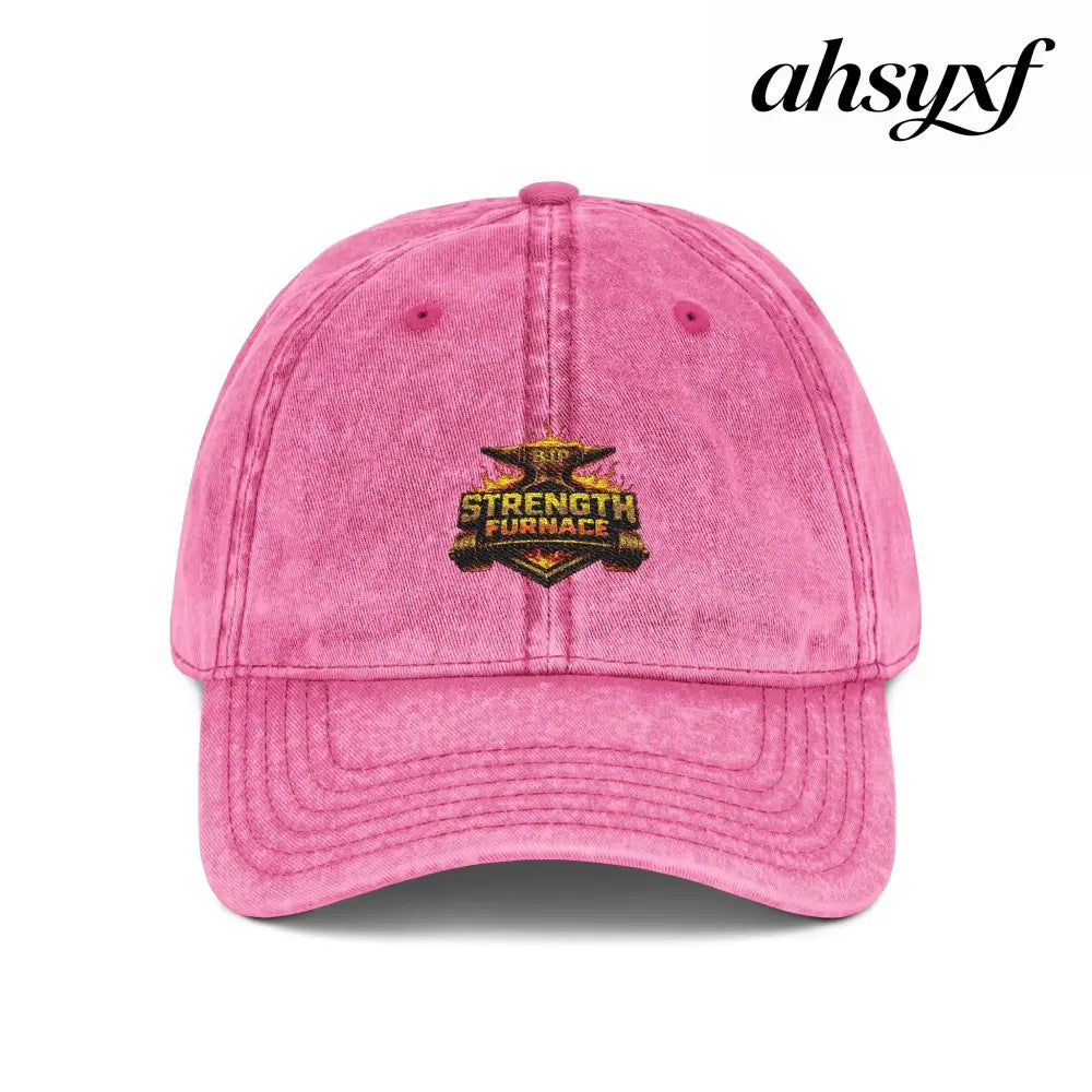 Vintage Embroidered Cap - One size / Pink - Hats